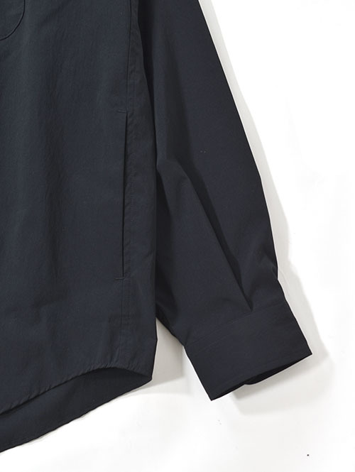 LA MOND COTTONY CREASED SHIRT - Black