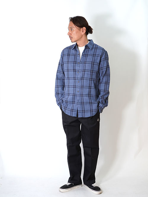 J・CREW Check Waffle Shirt