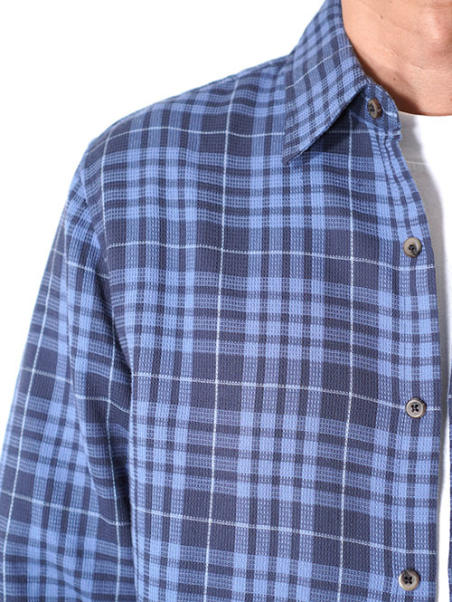 J・CREW Check Waffle Shirt