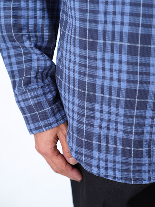 J・CREW Check Waffle Shirt