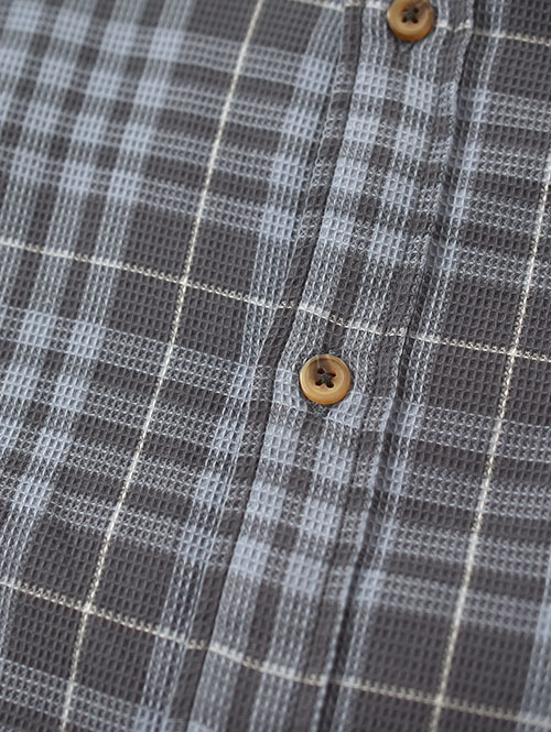 J・CREW Check Waffle Shirt