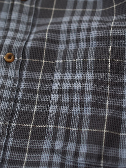 J・CREW Check Waffle Shirt