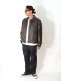Levi's USA Faux Leather Trucker Jacket