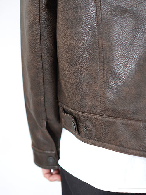 Levi's USA Faux Leather Trucker Jacket