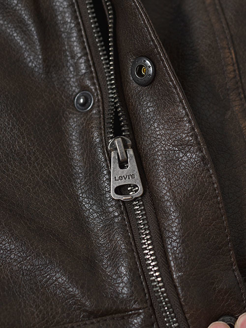 Levi's USA Faux Leather Trucker Jacket