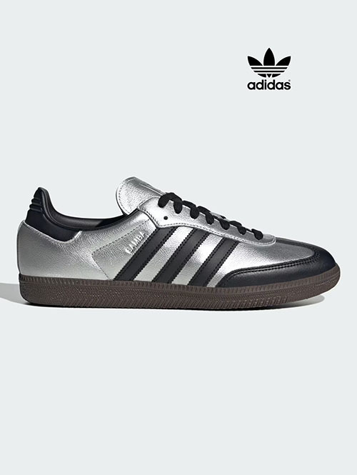 Adidas Originals SAMBA OG  (KI8464) Silver Metallic / Core Black
