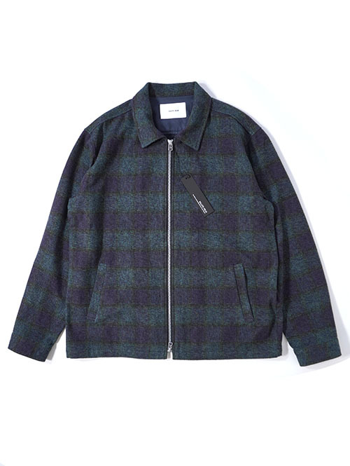 SALUTE HELM  クロモアコットン オンブレブロックチェック ドリズラー （35504）- Navy