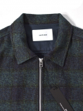 SALUTE HELM  クロモアコットン オンブレブロックチェック ドリズラー （35504）- Navy