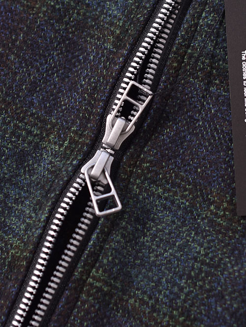 SALUTE HELM  クロモアコットン オンブレブロックチェック ドリズラー （35504）- Navy