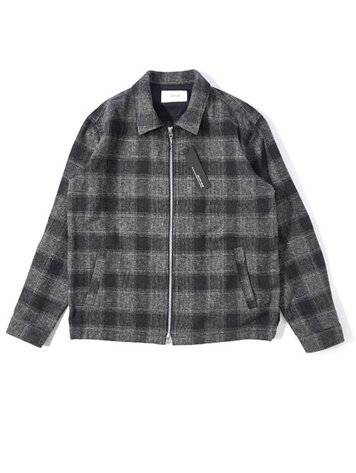 SALUTE HELM  クロモアコットン オンブレブロックチェック ドリズラー （35504）- Black