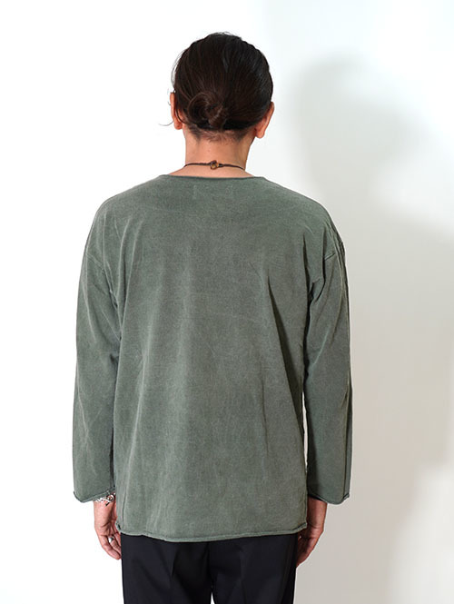 GRAB IN HOLLYWOOD Heavy Weight Relax Fit Bracelet Sleeve - Pigment Olive