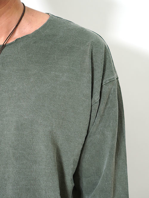 GRAB IN HOLLYWOOD Heavy Weight Relax Fit Bracelet Sleeve - Pigment Olive