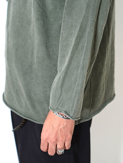 GRAB IN HOLLYWOOD Heavy Weight Relax Fit Bracelet Sleeve - Pigment Olive