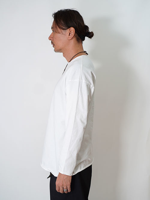 GRAB IN HOLLYWOOD Heavy Weight Relax Fit Bracelet Sleeve - White