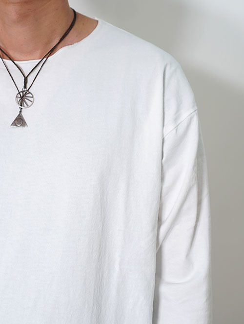 GRAB IN HOLLYWOOD Heavy Weight Relax Fit Bracelet Sleeve - White