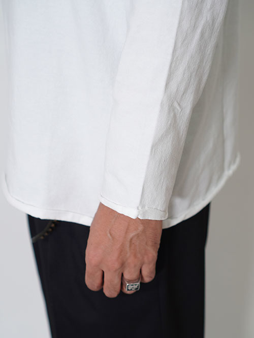 GRAB IN HOLLYWOOD Heavy Weight Relax Fit Bracelet Sleeve - White