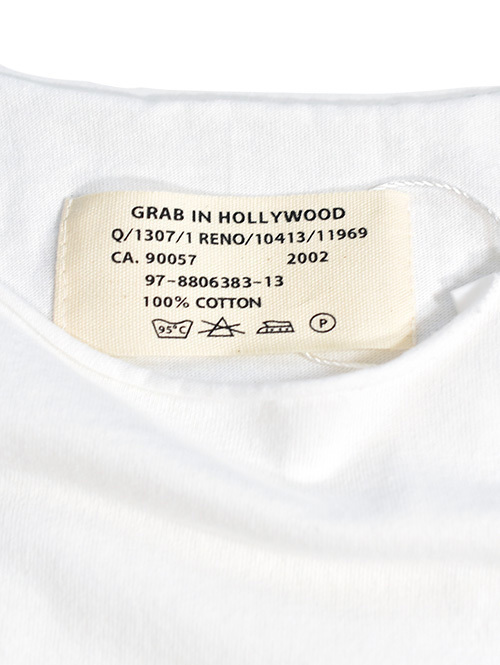 GRAB IN HOLLYWOOD Heavy Weight Relax Fit Bracelet Sleeve - White