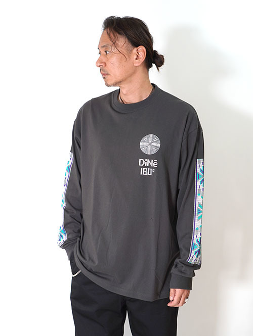 ILL ONE EIGHTY -"DINE" L/S TEE　Black