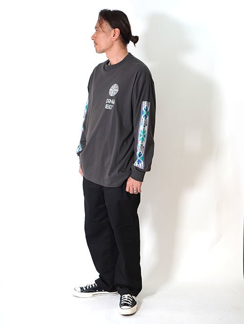 ILL ONE EIGHTY -"DINE" L/S TEE　Black