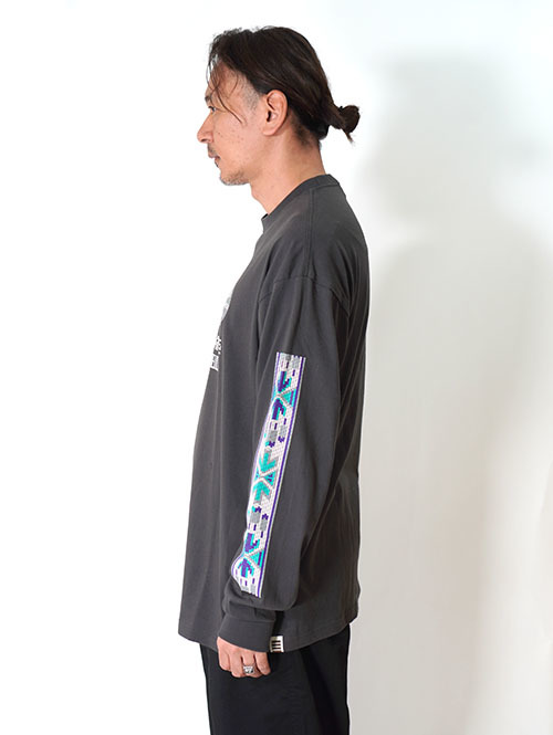 ILL ONE EIGHTY -"DINE" L/S TEE　Black