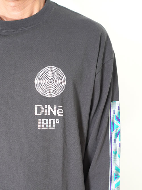 ILL ONE EIGHTY -"DINE" L/S TEE　Black