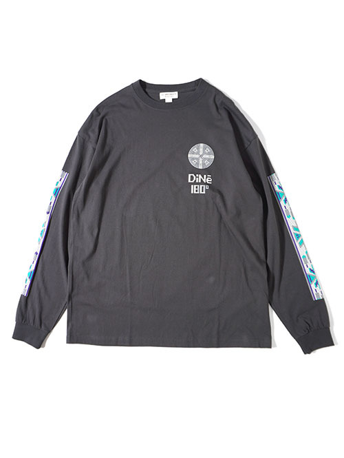 ILL ONE EIGHTY -"DINE" L/S TEE　Black