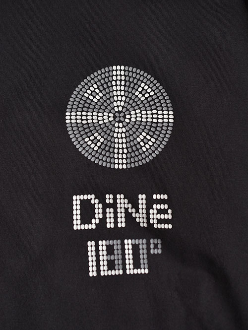 ILL ONE EIGHTY -"DINE" L/S TEE　Black