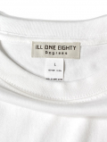 ILL ONE EIGHTY -"DINE" L/S TEE　 - white