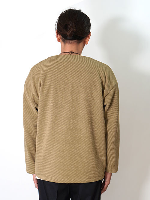 SALUTE HELM モールカルゼ クォーターゲージ カーディガン ジャケット (85504) - Camel