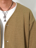 SALUTE HELM  モールカルゼ クォーターゲージ カーディガン ジャケット (85504) - Camel