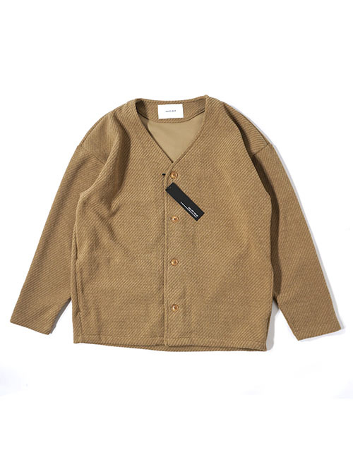 SALUTE HELM モールカルゼ クォーターゲージ カーディガン ジャケット (85504) - Camel