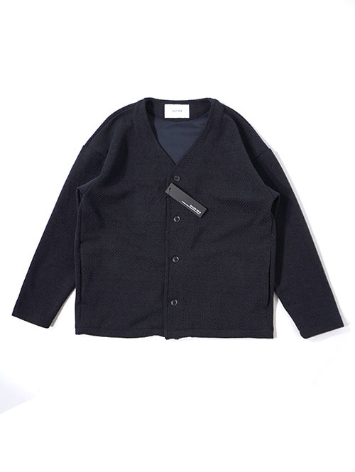 SALUTE HELM  モールカルゼ クォーターゲージ カーディガン ジャケット (85504) - Black