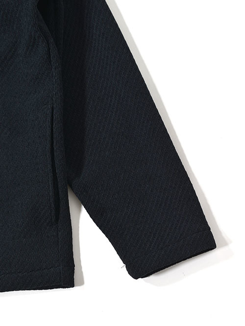 SALUTE HELM  モールカルゼ クォーターゲージ カーディガン ジャケット (85504) - Black