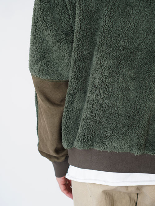 REMI RELIEF  シャギーフリースZIP JKT-Khaki
