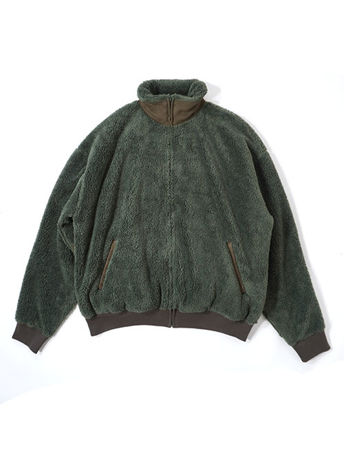 REMI RELIEF  シャギーフリースZIP JKT-Khaki