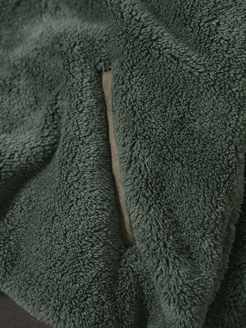 REMI RELIEF  シャギーフリースZIP JKT-Khaki