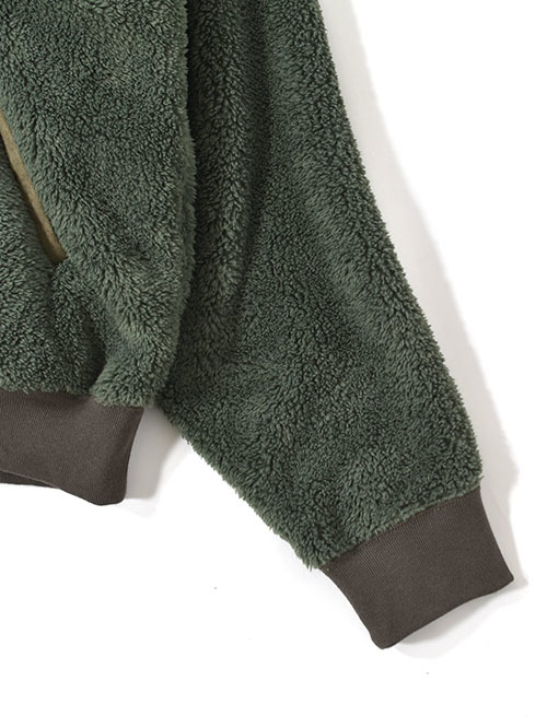 REMI RELIEF  シャギーフリースZIP JKT-Khaki