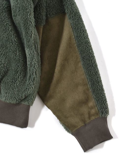 REMI RELIEF  シャギーフリースZIP JKT-Khaki