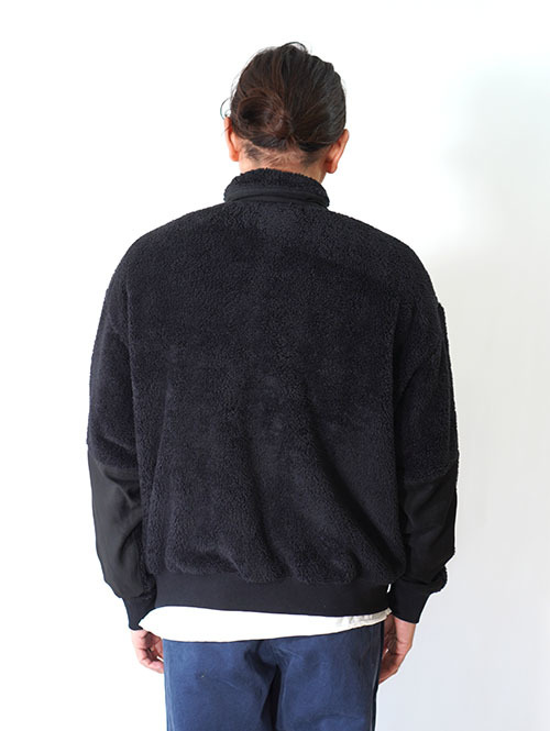 REMI RELIEF  シャギーフリースZIP JKT-Black
