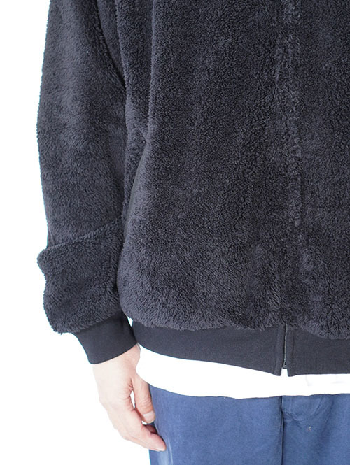 REMI RELIEF  シャギーフリースZIP JKT-Black