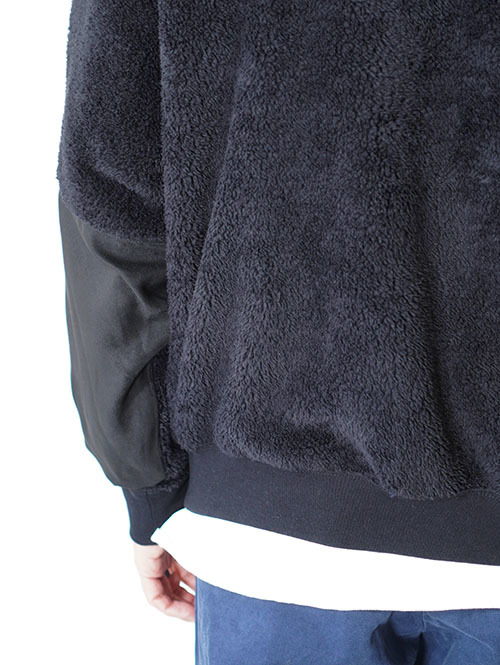 REMI RELIEF  シャギーフリースZIP JKT-Black