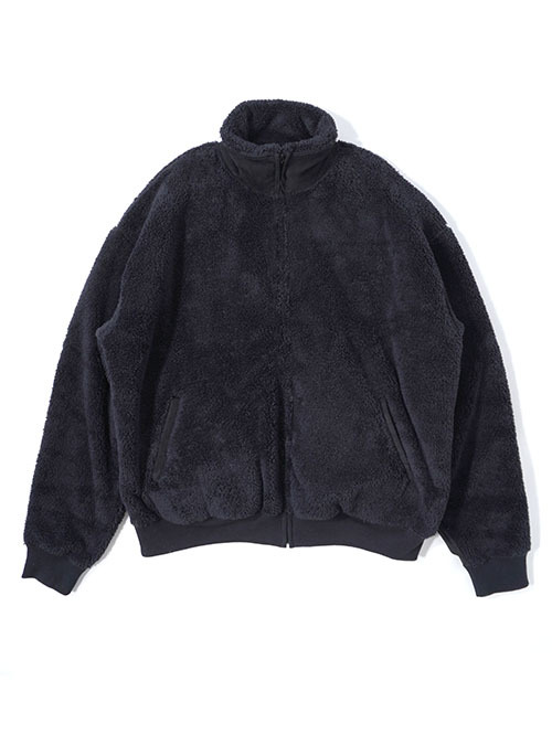 REMI RELIEF  シャギーフリースZIP JKT-Black