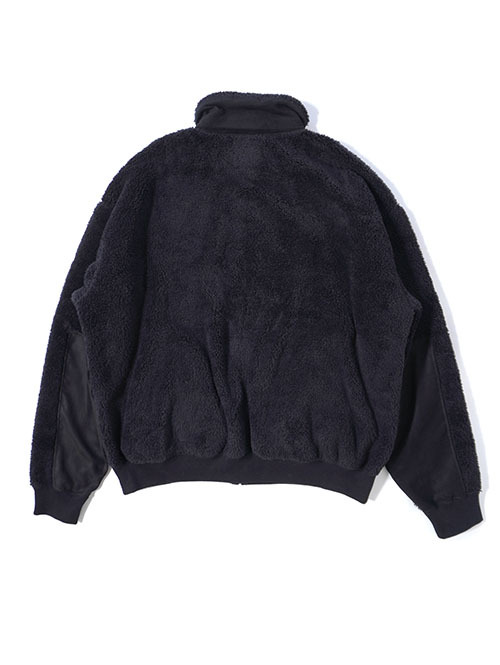 REMI RELIEF  シャギーフリースZIP JKT-Black