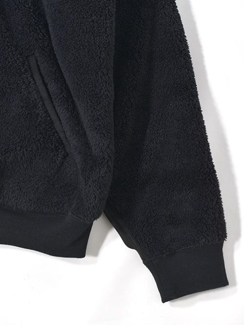 REMI RELIEF  シャギーフリースZIP JKT-Black