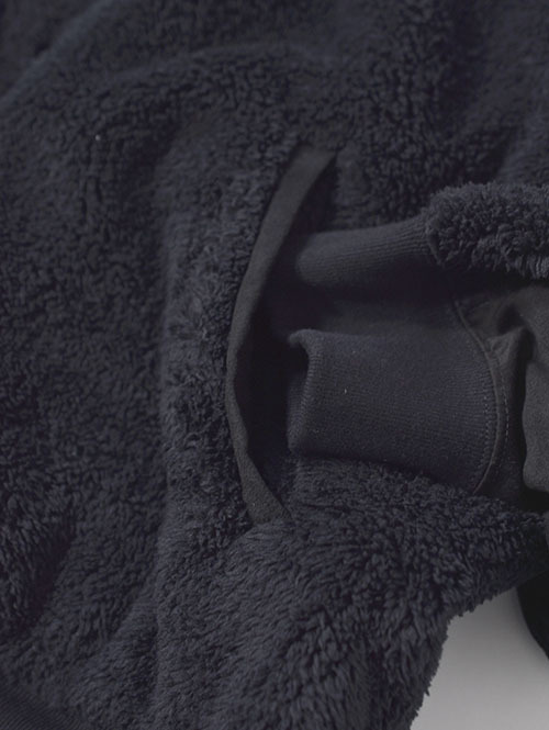 REMI RELIEF  シャギーフリースZIP JKT-Black