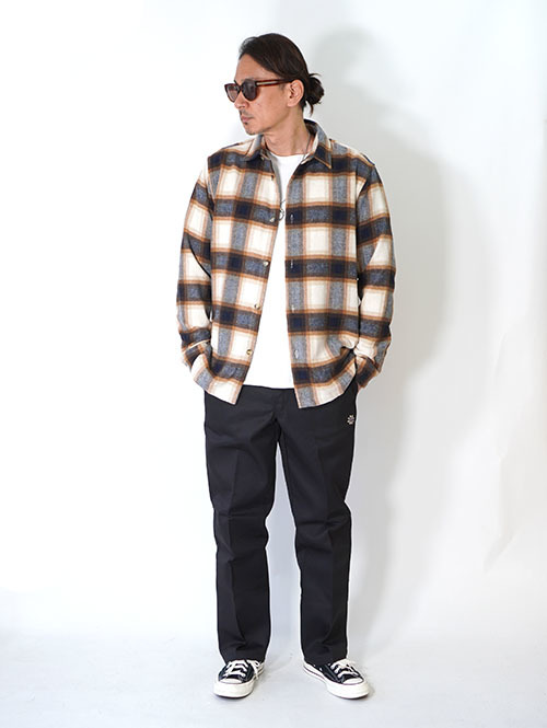 SSEINSE　ヘビーネル　チェックシャツ