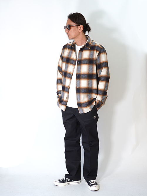 SSEINSE　ヘビーネル　チェックシャツ