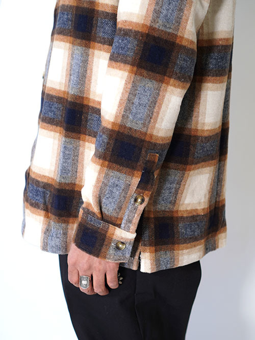 SSEINSE ヘビーネル チェックシャツ