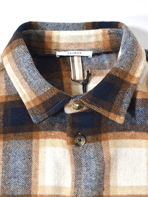 SSEINSE　ヘビーネル　チェックシャツ