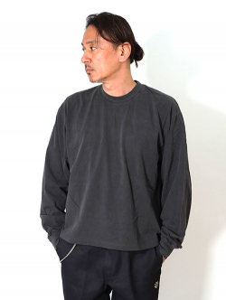 LOS ANGELES APPAREL カスタム 6.5oz ヘビーウエイト ロングスリーブTシャツ - Vintage Black